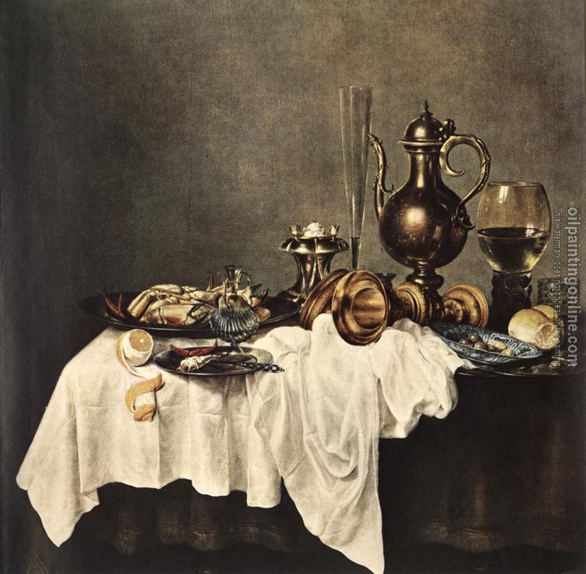 Heda, Willem Claesz - Breakfast of Crab